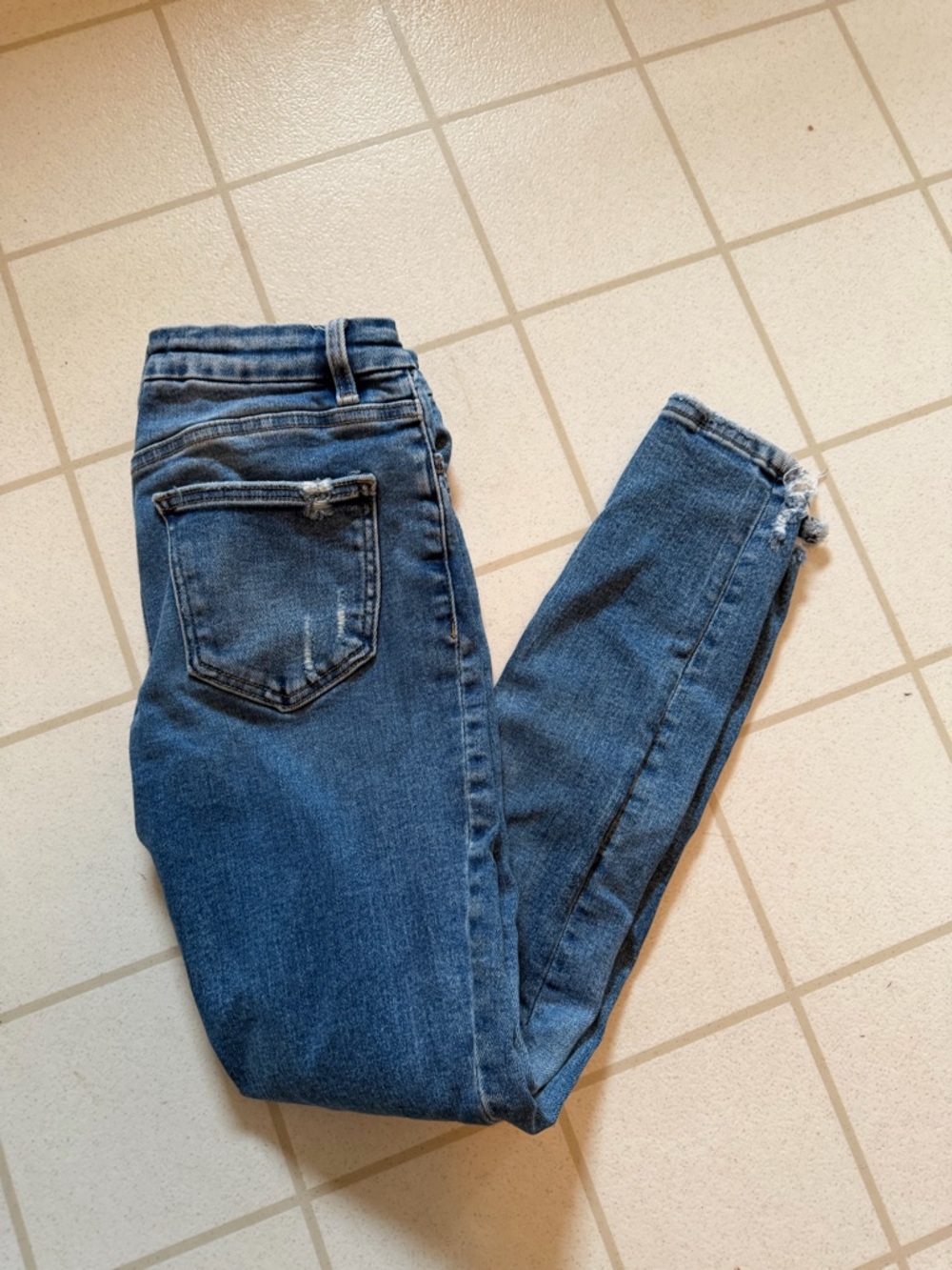 Flying Monkey Women's Skinny Jeans in Medium Blue Wash